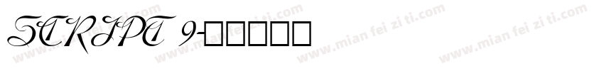SCRIPT 9字体转换